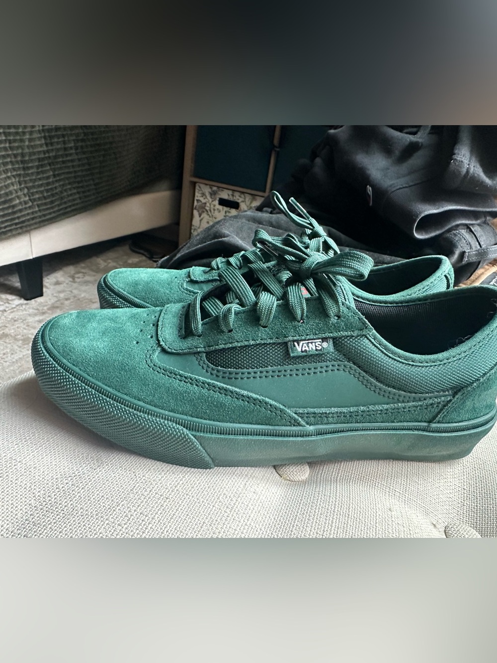 Vans Low-Top Skateboarding Sneakers in Forest Green